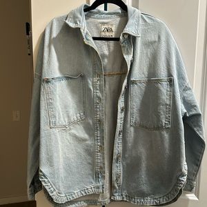 Zara Oversized Jean Jacket